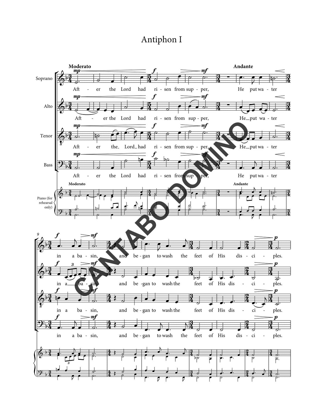 Mandatum Antiphons (Complete Set)