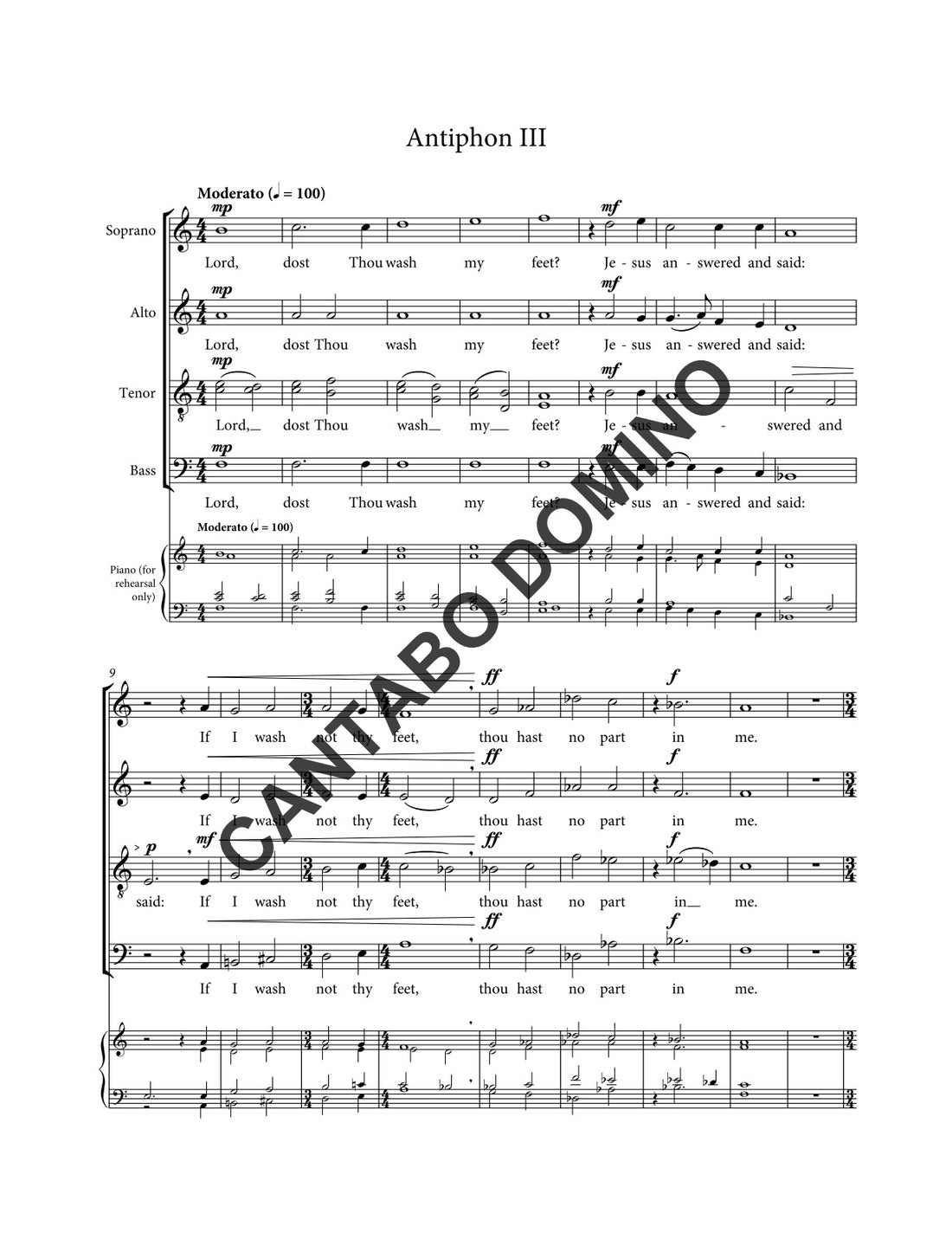 Mandatum Antiphons (Complete Set)