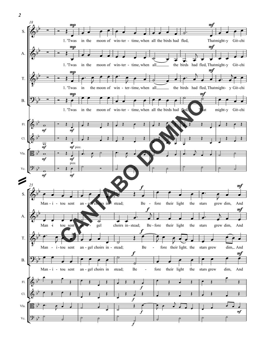 Twas in the Moon of Wintertime (with instruments)