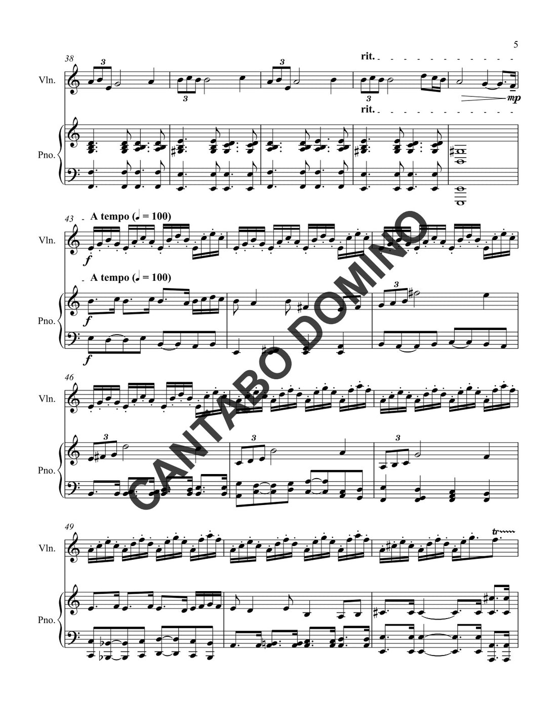 Violin Sonata "Descendit"